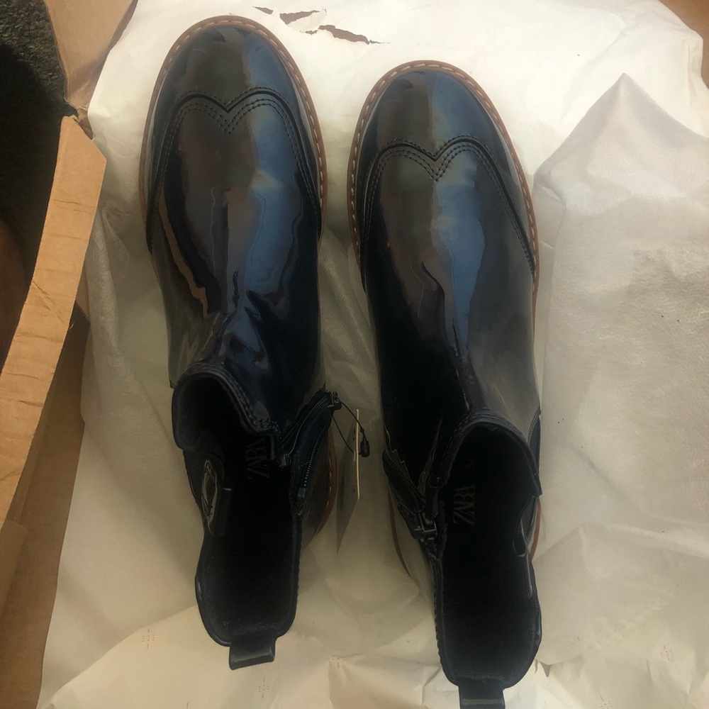 Zara Girls Oxford Chelsea boots